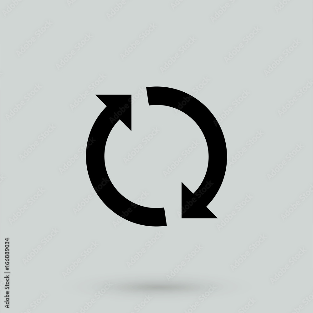Poster refresh, reload isolated flat web mobile icon