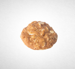 Cookies or Almonds chocolate cookies on background.