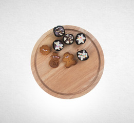 Cookie or Christmas Cookie on the background.