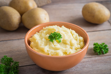 Mashed potato in bowl