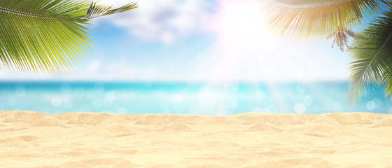 Schöner Strand - Urlaub Konzept