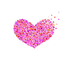 Obraz na płótnie Canvas Bright heart. Bubbles design, Holidays, Valentine's Day.