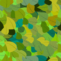 vector leaves pattern green color 