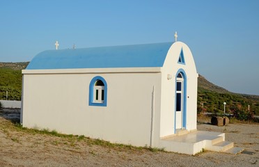 Fototapeta premium Orthodox little Greek church in the Greek Island Kos. 