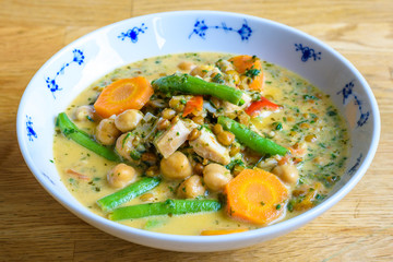 Healthy stew with vegetables