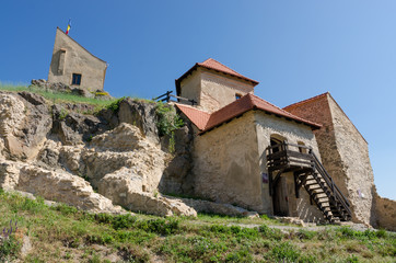 Medieval fortress in the town of Rupea, Romania