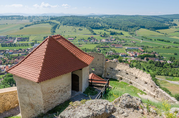 Medieval fortress in the town of Rupea, Romania