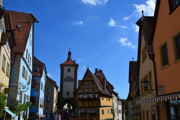 Fototapeta na wymiar Rothenburg ob der Tauber in Germany