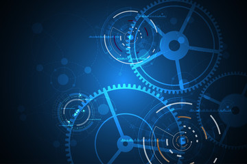 Vector abstract background technology gears concept.
