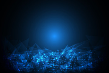 Vector abstract background technology circuit design.