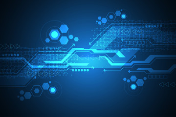 Vector abstract background technology concept.