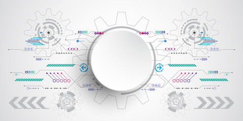 Vector abstract technology concept.