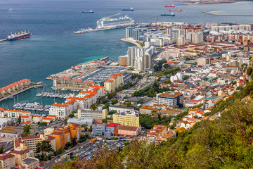 Stadtpanorama von Gibraltar