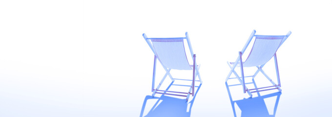 Sonnenliegen freigestellt