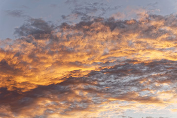 dramatic sunset, background