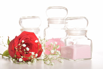 Rose salt for bath