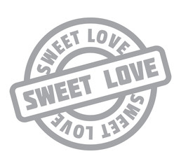 Sweet Love rubber stamp. Grunge design with dust scratches. Effects can be easily removed for a clean, crisp look. Color is easily changed.