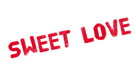 Fototapeta premium Sweet Love rubber stamp. Grunge design with dust scratches. Effects can be easily removed for a clean, crisp look. Color is easily changed.