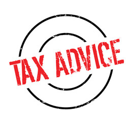 Tax Advice rubber stamp. Grunge design with dust scratches. Effects can be easily removed for a clean, crisp look. Color is easily changed.