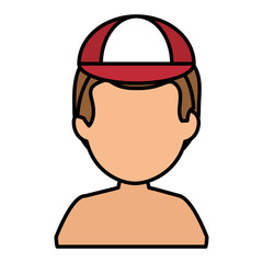 young man shirtless avatar character