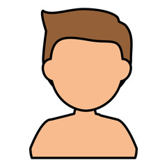 young man shirtless avatar character