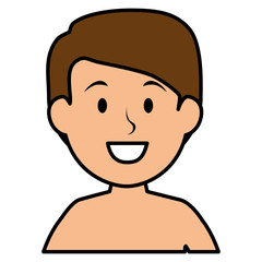 young man shirtless avatar character
