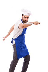 Naklejka premium Smiling chef