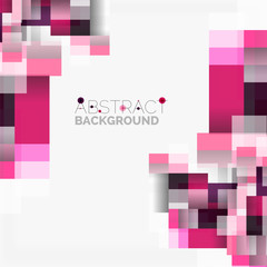 Abstract blocks template design background, simple geometric shapes on white, straight lines and rectangles