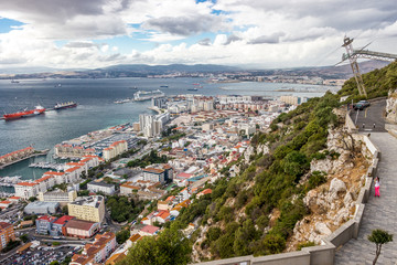 Panorama von Gibraltar und der Bucht von Algeciras