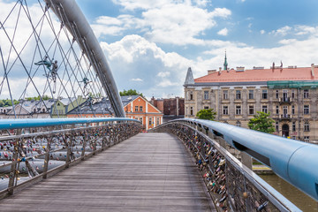 Fototapeta Father Bernatek Bridge on a sunny day obraz