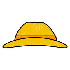 tourist hat isolated icon