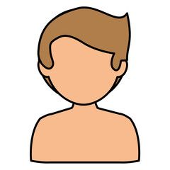 young man shirtless avatar character