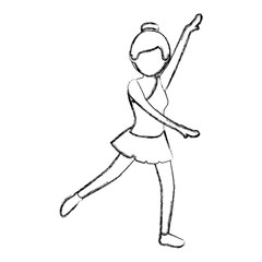 beautiful woman dancing vallet © Gstudio