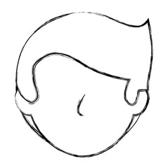 young man head avatar character