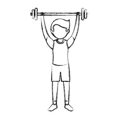 avatar man weight lifting