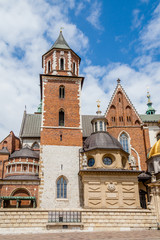 Fototapeta na wymiar Wawel cathedral on a sunny day