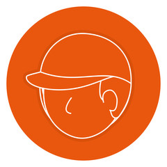 young man head avatar character