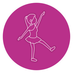 beautiful woman dancing vallet © Gstudio