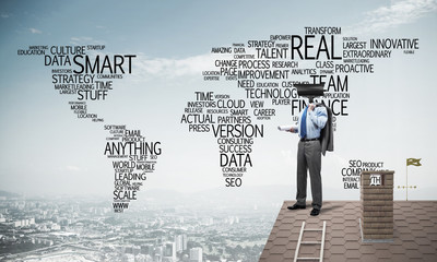 Concept of home security and privacy protection with camera head