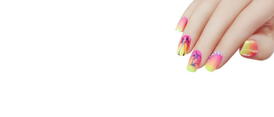 Schönes und modernes Nageldesign