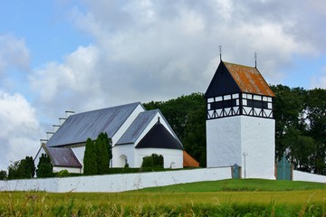 Fototapeta na wymiar St Paul's Church, ( Sankt Povls Kirke ), Bornholm, Denmark