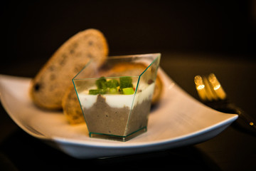 Detail on special designe for food on plate.