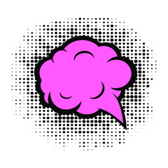 Comics Template. Vector Retro Comic Book Speech Bubbles Illustration. Mock-up of Comic Book Page with place for Text, Speech Bubbls, Symbols, Sound Effects, Colored Halftone Background and Superhero