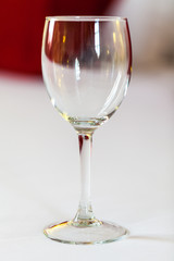 Empty wine glass