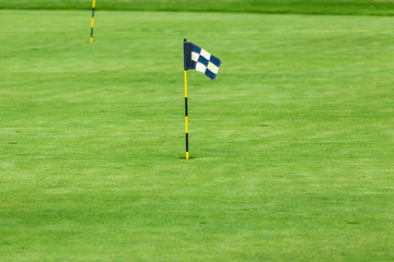 Obraz premium Golf course in the countryside.