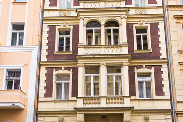 Obraz premium Facade of a building in Karlovy Vary