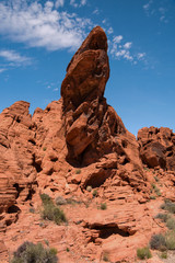 Fototapeta na wymiar Amazing Rock Formation in Valley of Fire State Park