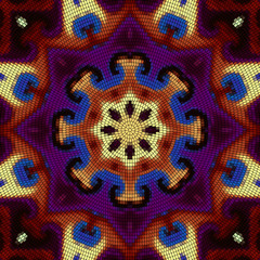 Seamless background pattern. Decorative geometric mosaic art pattern.