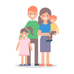 Family vector illustration