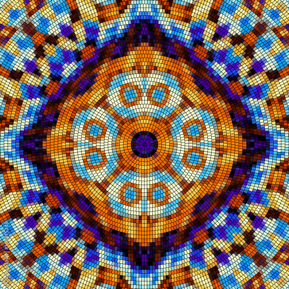 Poster seamless background pattern. decorative geometric mosaic art pattern.